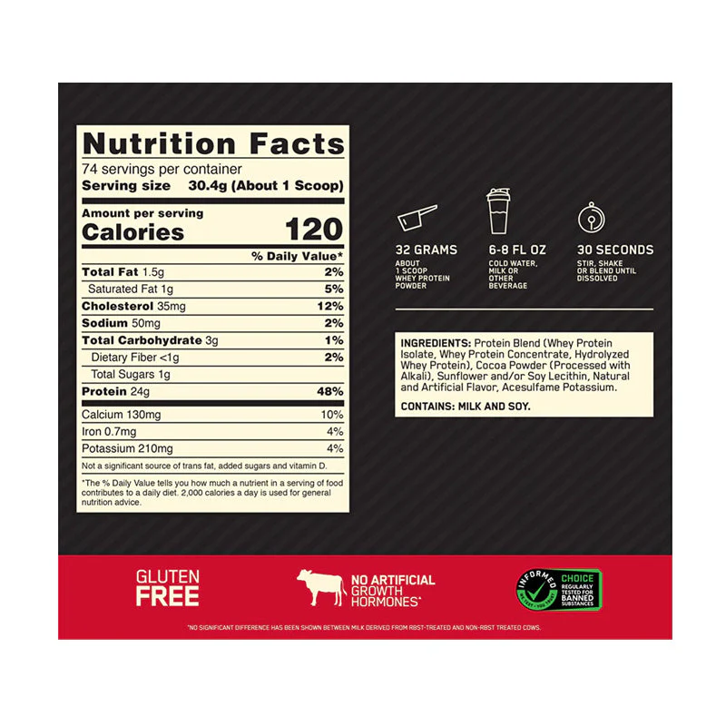 Gold Standard 100% Whey – 5 LBS - Image 2